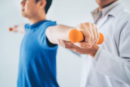 New Jersey Man Receiving Physical Therapy At Home